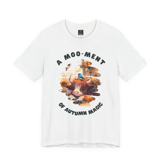 A Moo-ment of Autumn Magic Shirt, Cute Highland Cow Fall Tee - Unisex
