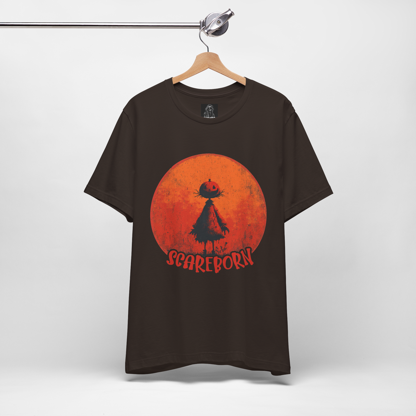 Scareborn, The Pumpkin Scarecrow Halloween T-Shirt That Haunts Back,Graphic Tee, Male Collection