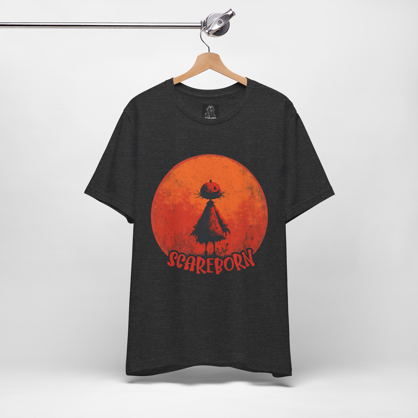 Scareborn, The Pumpkin Scarecrow Halloween T-Shirt That Haunts Back,Graphic Tee, Male Collection