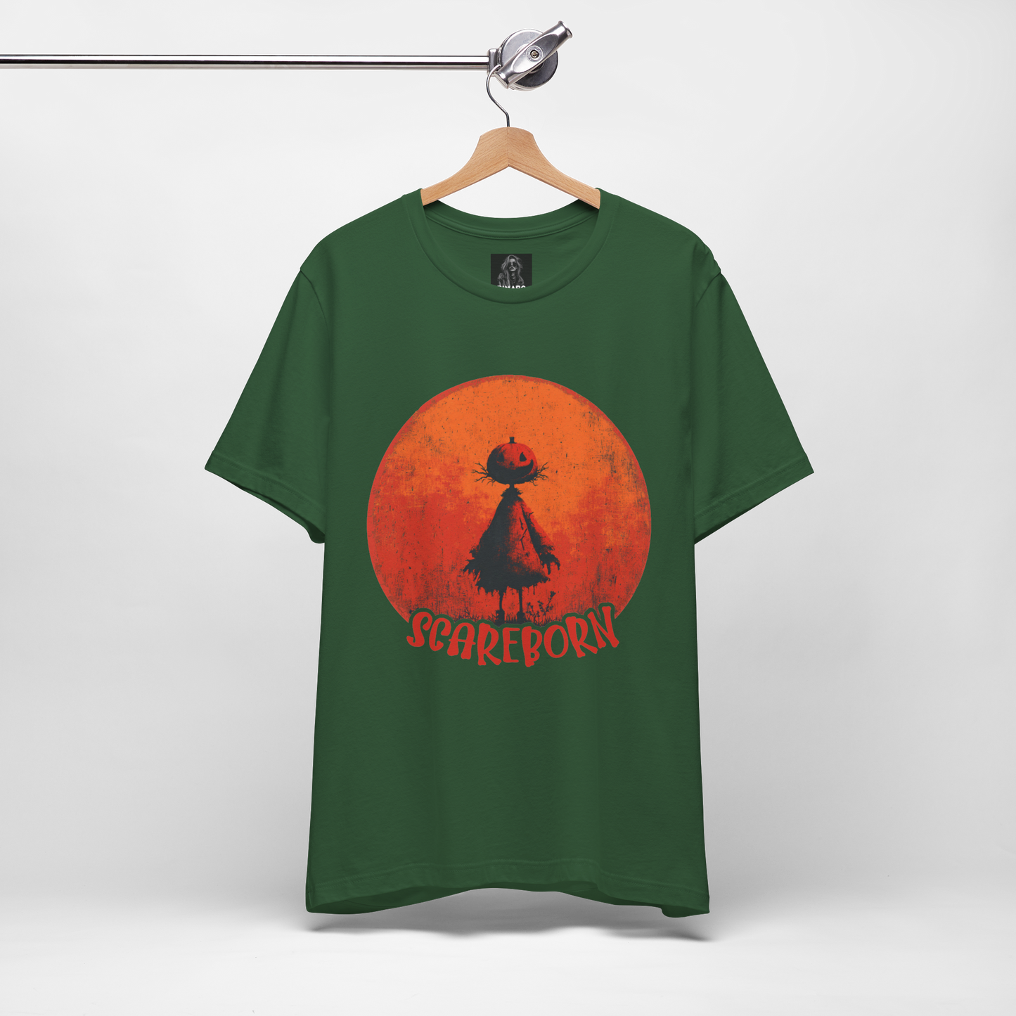 Scareborn, The Pumpkin Scarecrow Halloween T-Shirt That Haunts Back,Graphic Tee, Male Collection
