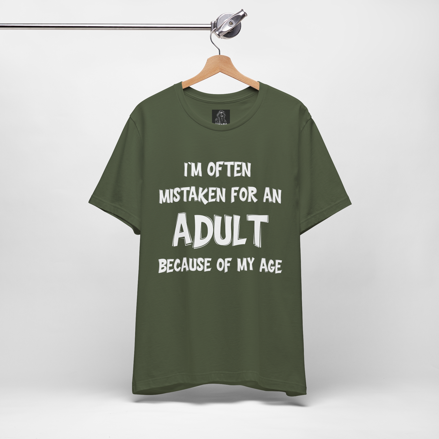 Funny Adulting T Shirt | Sarcastic Graphic Tee | Humor Quote Shirt | Gift for Men Women | Mistaken for Adult Shirt