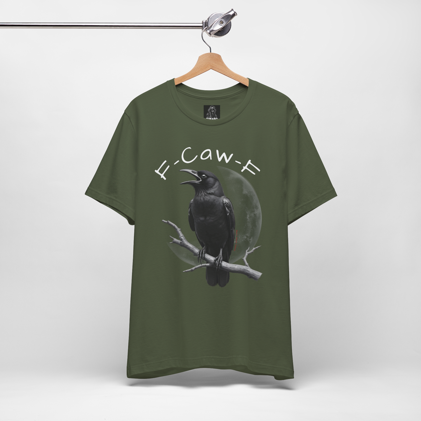 Funny Crow T-Shirt – “F-Caw-F” Sarcastic Raven Shirt, Dark Humor Gothic Tee, Edgy Gamer Clothing for Dark Souls Fans