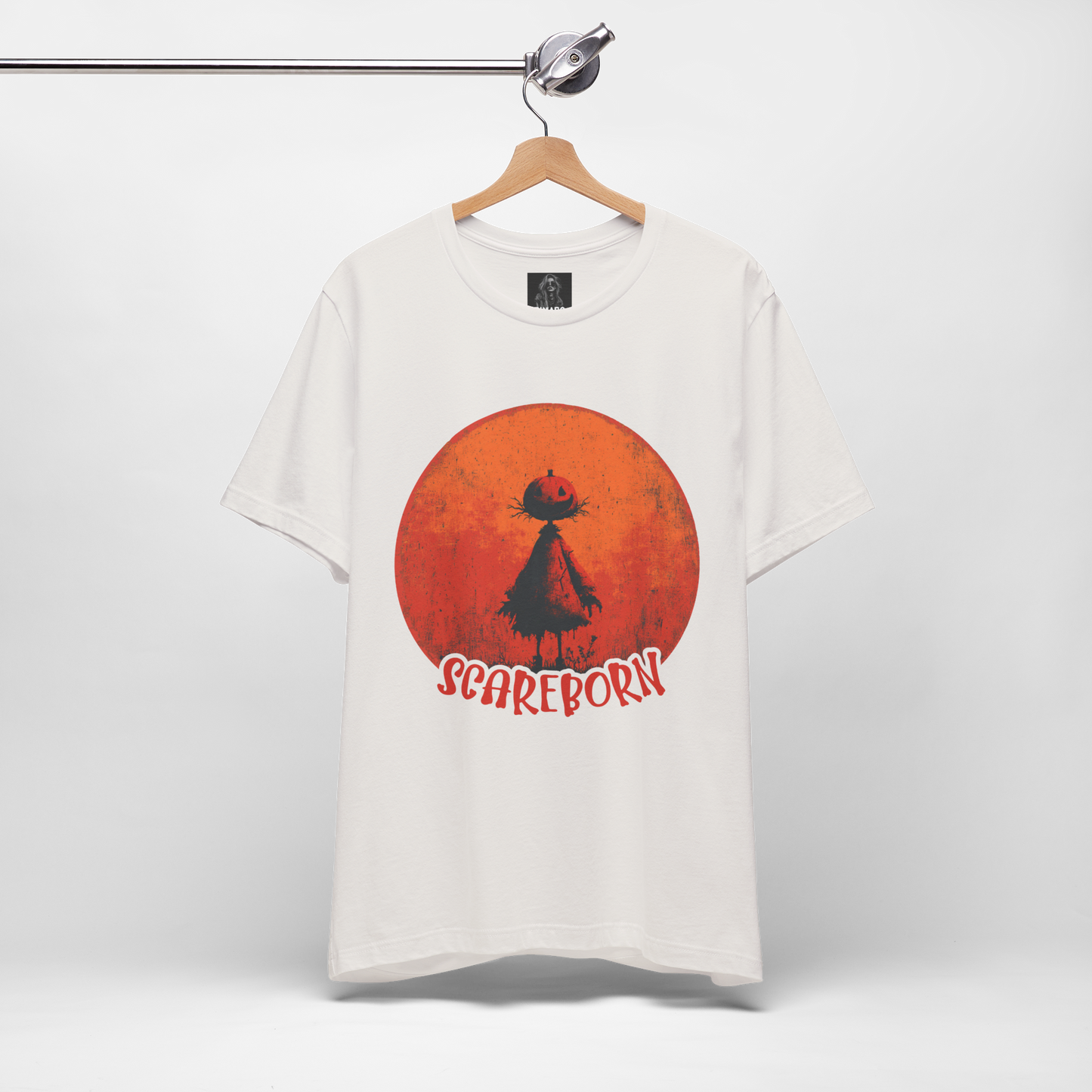 Scareborn, The Pumpkin Scarecrow Halloween T-Shirt That Haunts Back,Graphic Tee, Male Collection