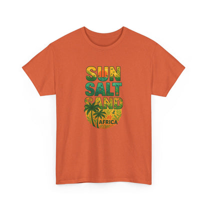 Tropical Graphic Tee "Sun Salt Sand Africa" Unisex