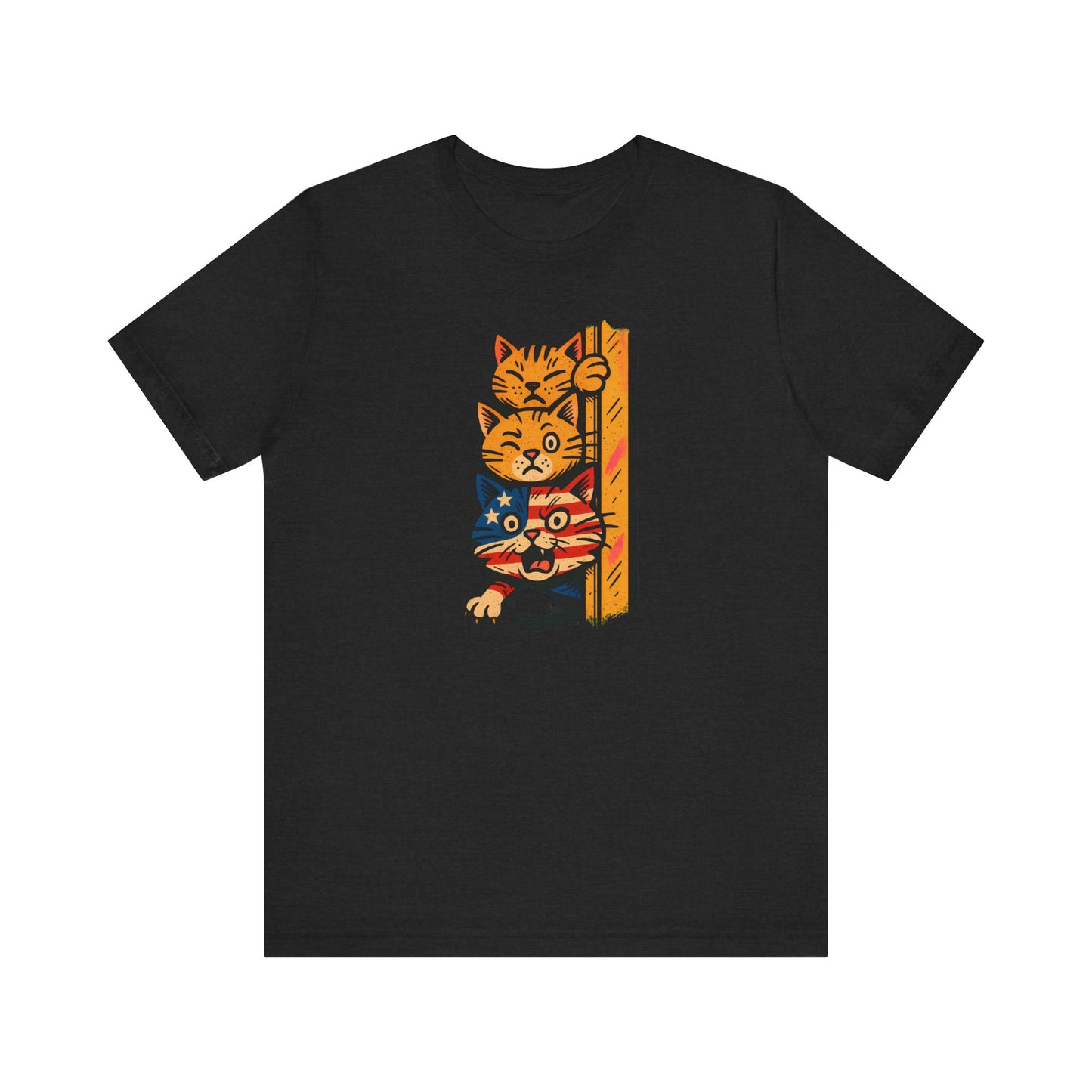 Patriotic Orange Cats T-Shirt Unisex