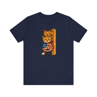 Patriotic Orange Cats T-Shirt Unisex