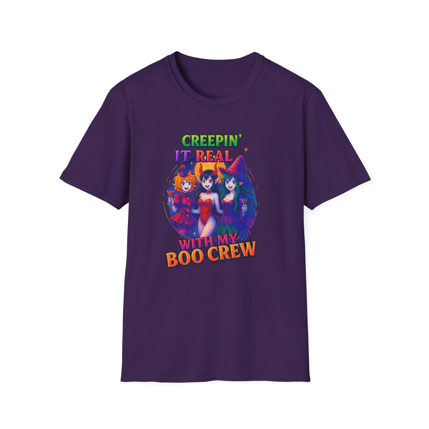 Halloween T-Shirt "Creepin' It Real, Boo Crew Tee" Unisex Shirt