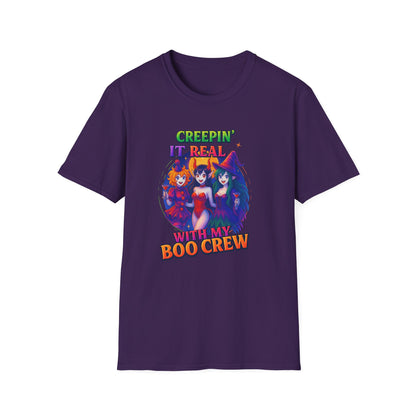Halloween T-Shirt "Creepin' It Real, Boo Crew Tee" Unisex Shirt