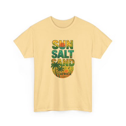 Tropical Graphic Tee "Sun Salt Sand Africa" Unisex