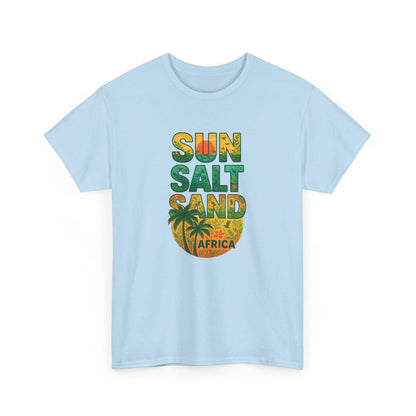 Tropical Graphic Tee "Sun Salt Sand Africa" Unisex