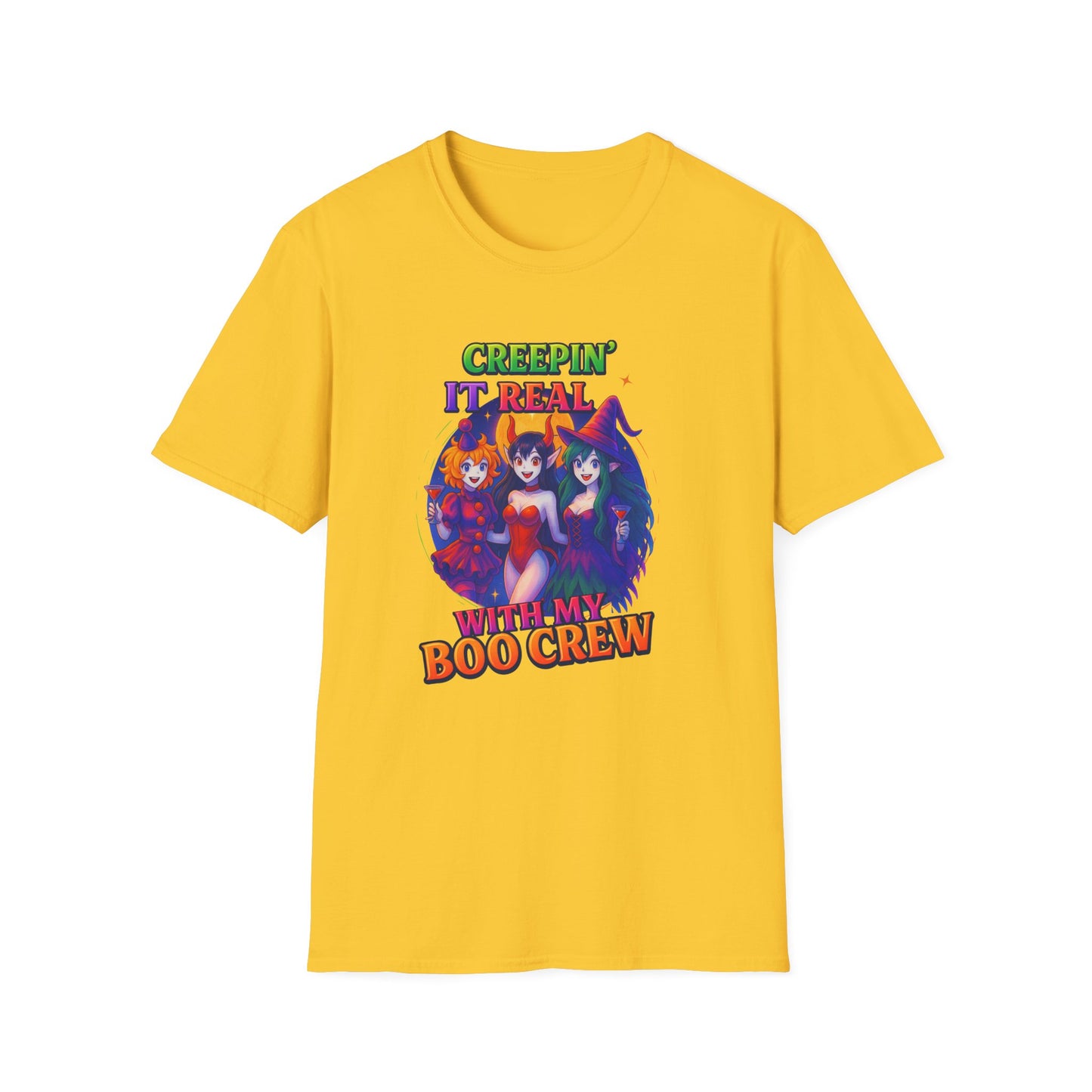 Halloween T-Shirt "Creepin' It Real, Boo Crew Tee" Unisex Shirt