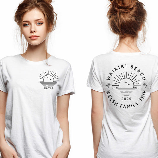 Personalizable Family Vacation Tee - unisex, for your next family- gathering, reunion or special occasions like family outings and holidays