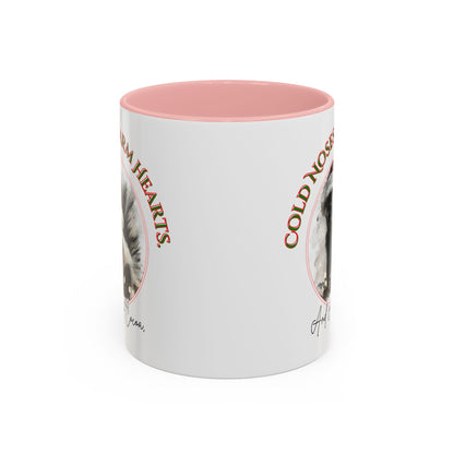 Cold Noses, Warm Hearts, hot cocoa Mug - Cute Skunk Winter & Christmas Mug - 11 oz