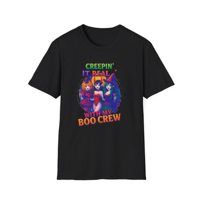 Halloween T-Shirt "Creepin' It Real, Boo Crew Tee" Unisex Shirt