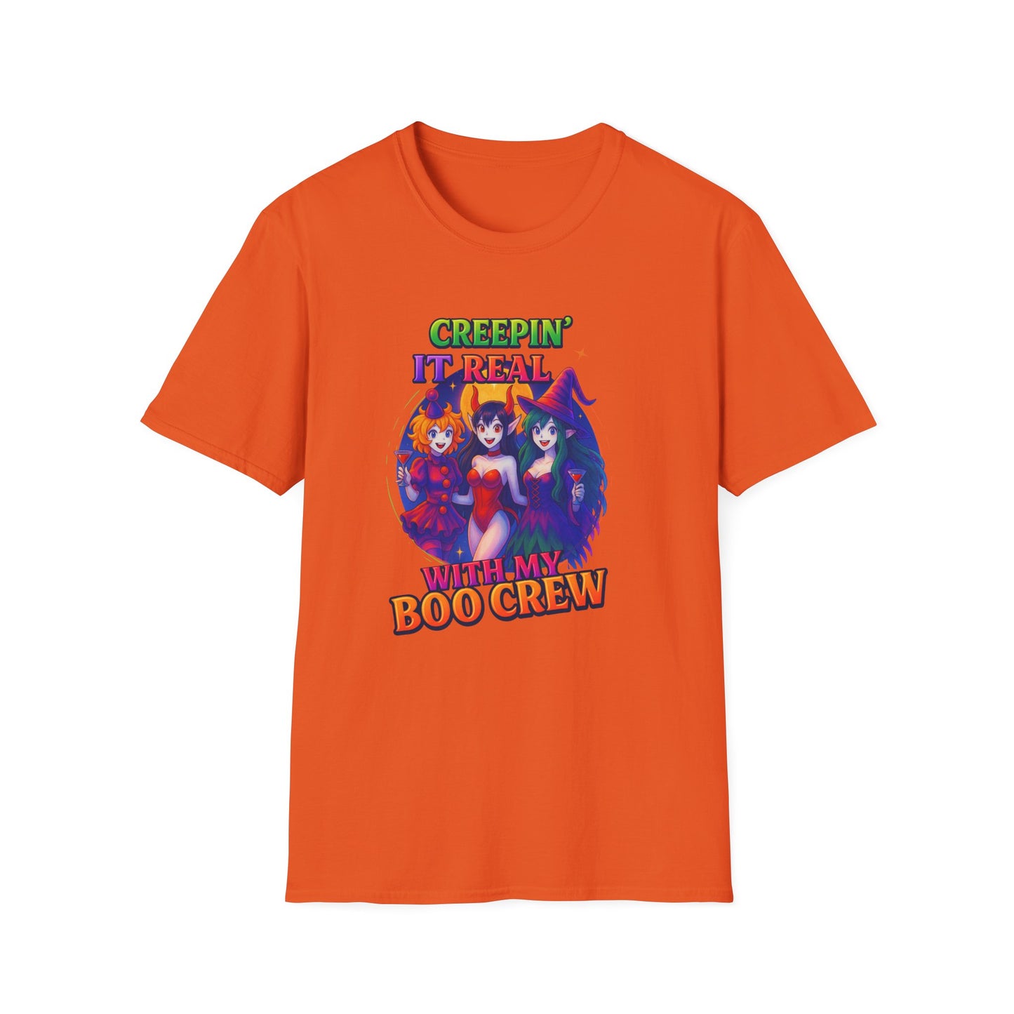 Halloween T-Shirt "Creepin' It Real, Boo Crew Tee" Unisex Shirt