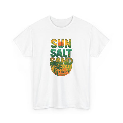 Tropical Graphic Tee "Sun Salt Sand Africa" Unisex