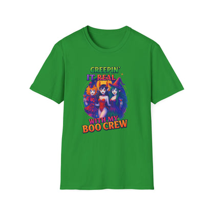 Halloween T-Shirt "Creepin' It Real, Boo Crew Tee" Unisex Shirt