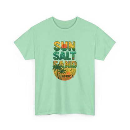 Tropical Graphic Tee "Sun Salt Sand Africa" Unisex