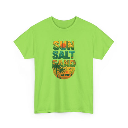 Tropical Graphic Tee "Sun Salt Sand Africa" Unisex