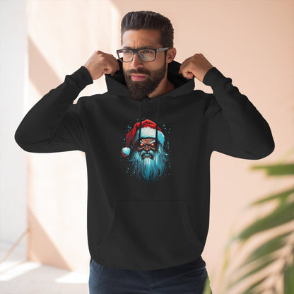 Evil Santa Hoodie - Black - Creepy Christmas Sweatshirt - Metal Holiday Graphic Pullover