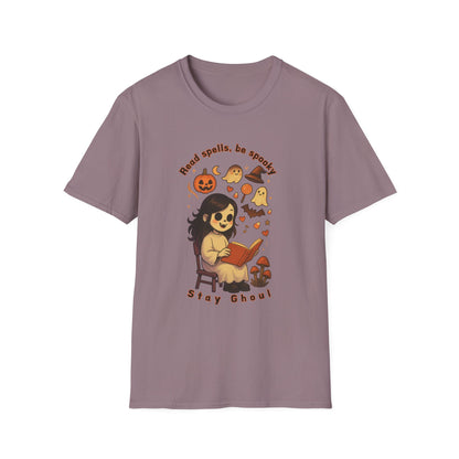Read Spells, Be Spooky, Stay Ghoul-Spooky Cute Unisex Softstyle T-Shirt Halloween Collection