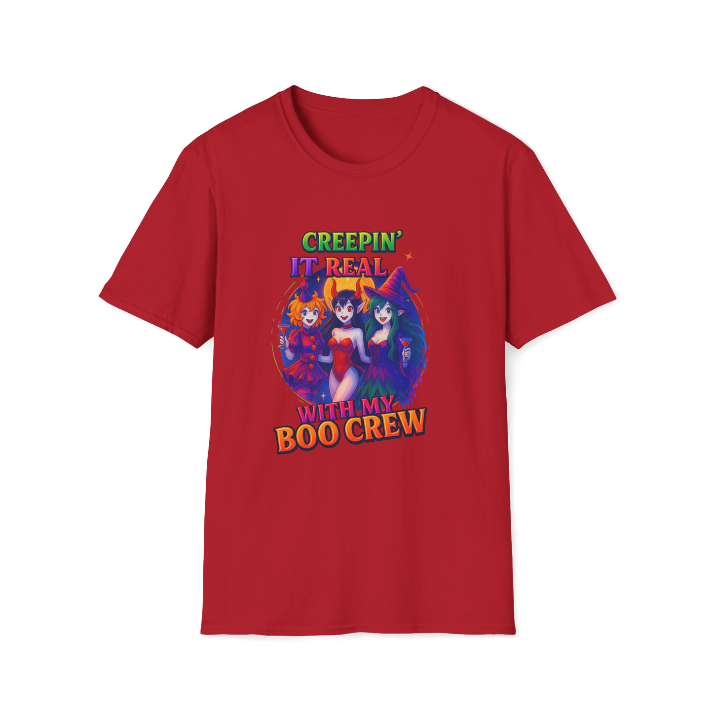 Halloween T-Shirt "Creepin' It Real, Boo Crew Tee" Unisex Shirt