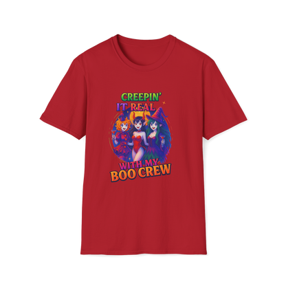 Halloween T-Shirt "Creepin' It Real, Boo Crew Tee" Unisex Shirt
