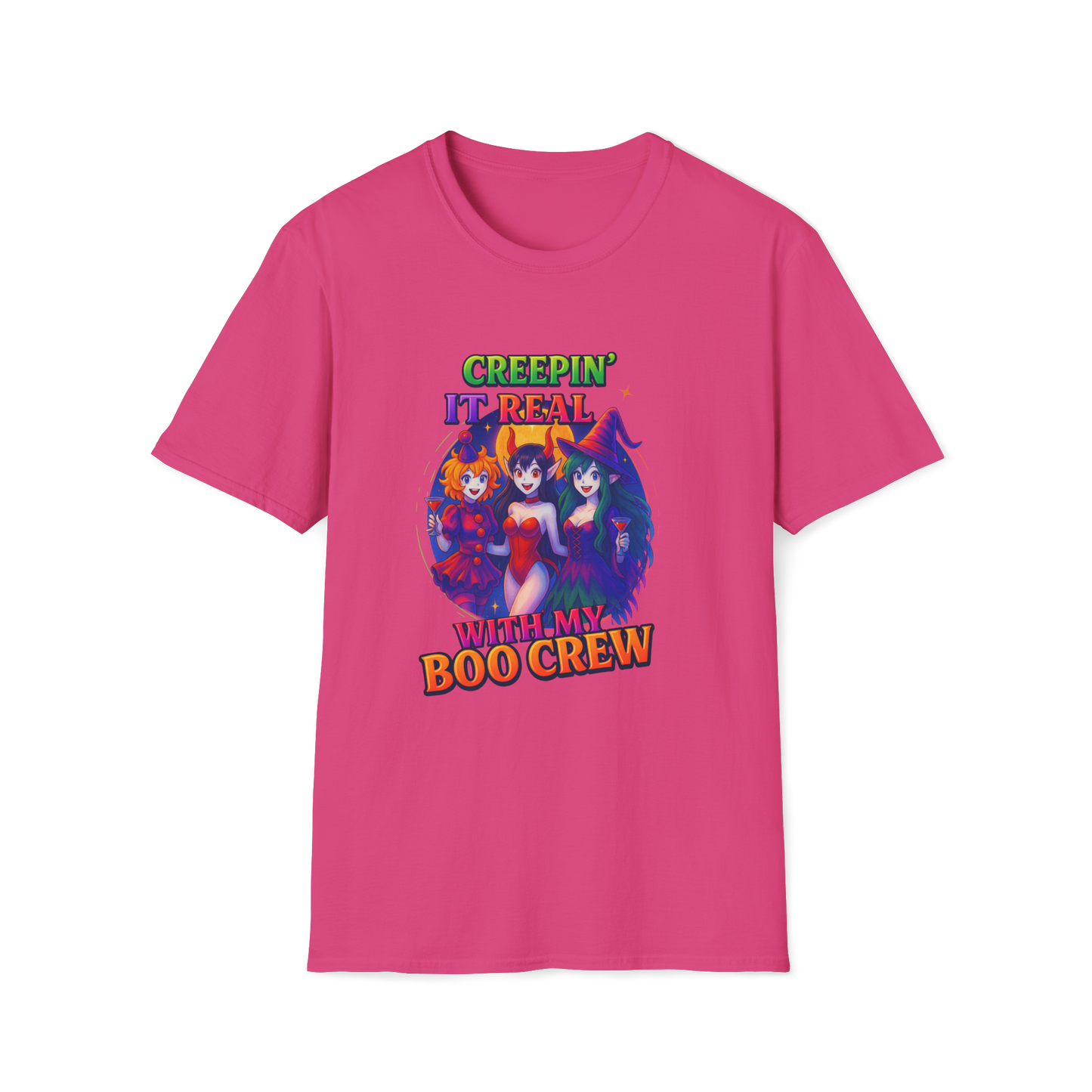 Halloween T-Shirt "Creepin' It Real, Boo Crew Tee" Unisex Shirt