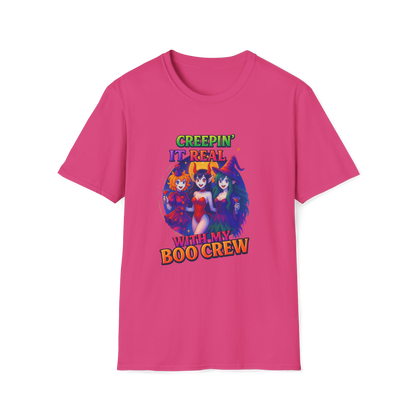Halloween T-Shirt "Creepin' It Real, Boo Crew Tee" Unisex Shirt