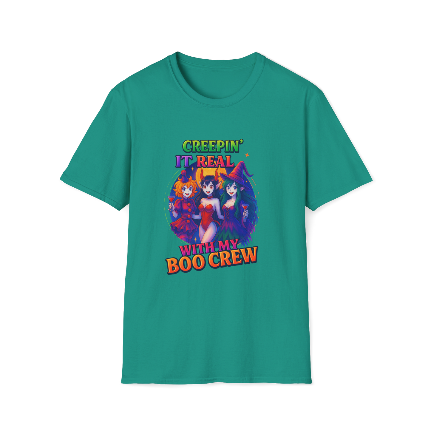 Halloween T-Shirt "Creepin' It Real, Boo Crew Tee" Unisex Shirt