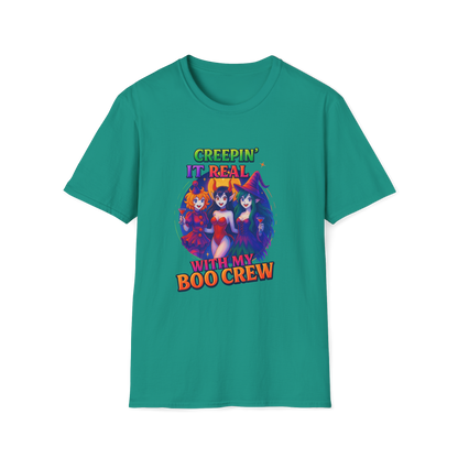 Halloween T-Shirt "Creepin' It Real, Boo Crew Tee" Unisex Shirt