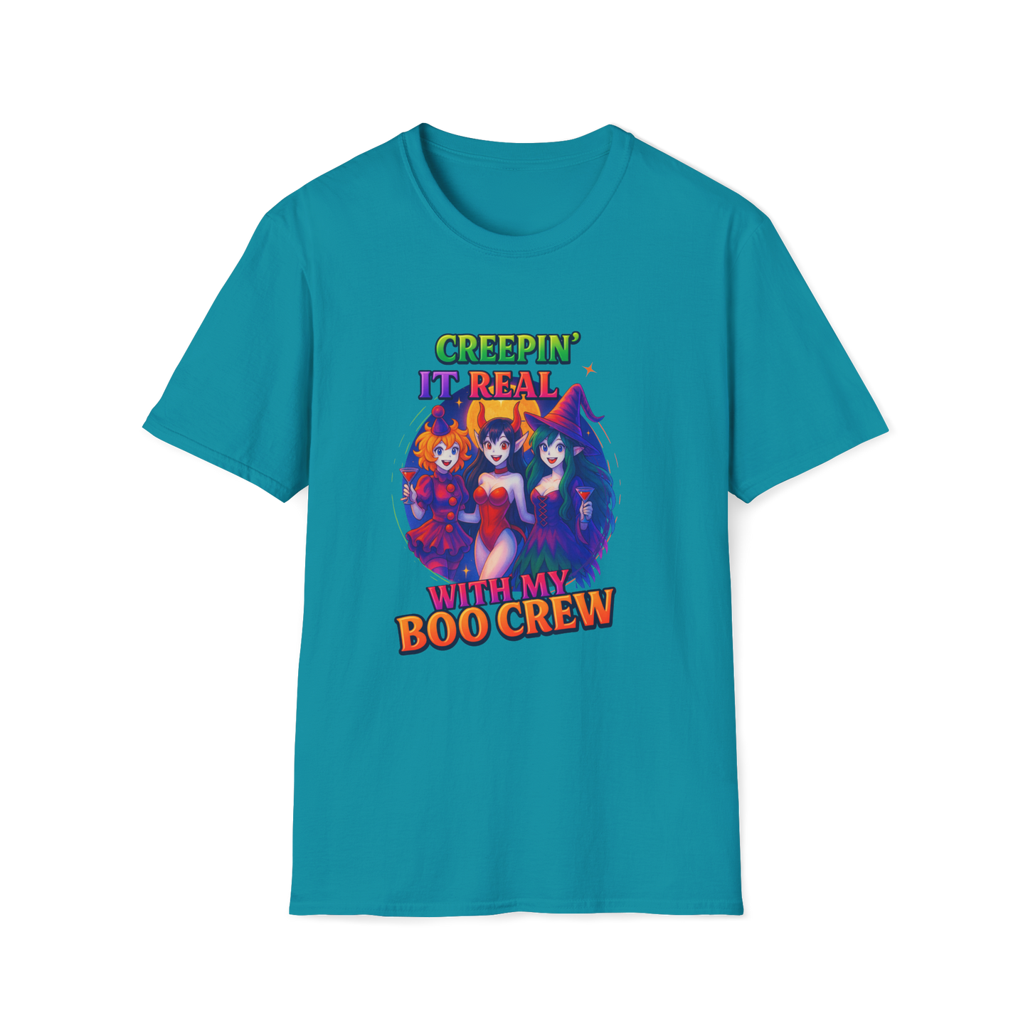 Halloween T-Shirt "Creepin' It Real, Boo Crew Tee" Unisex Shirt