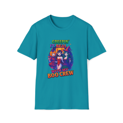 Halloween T-Shirt "Creepin' It Real, Boo Crew Tee" Unisex Shirt