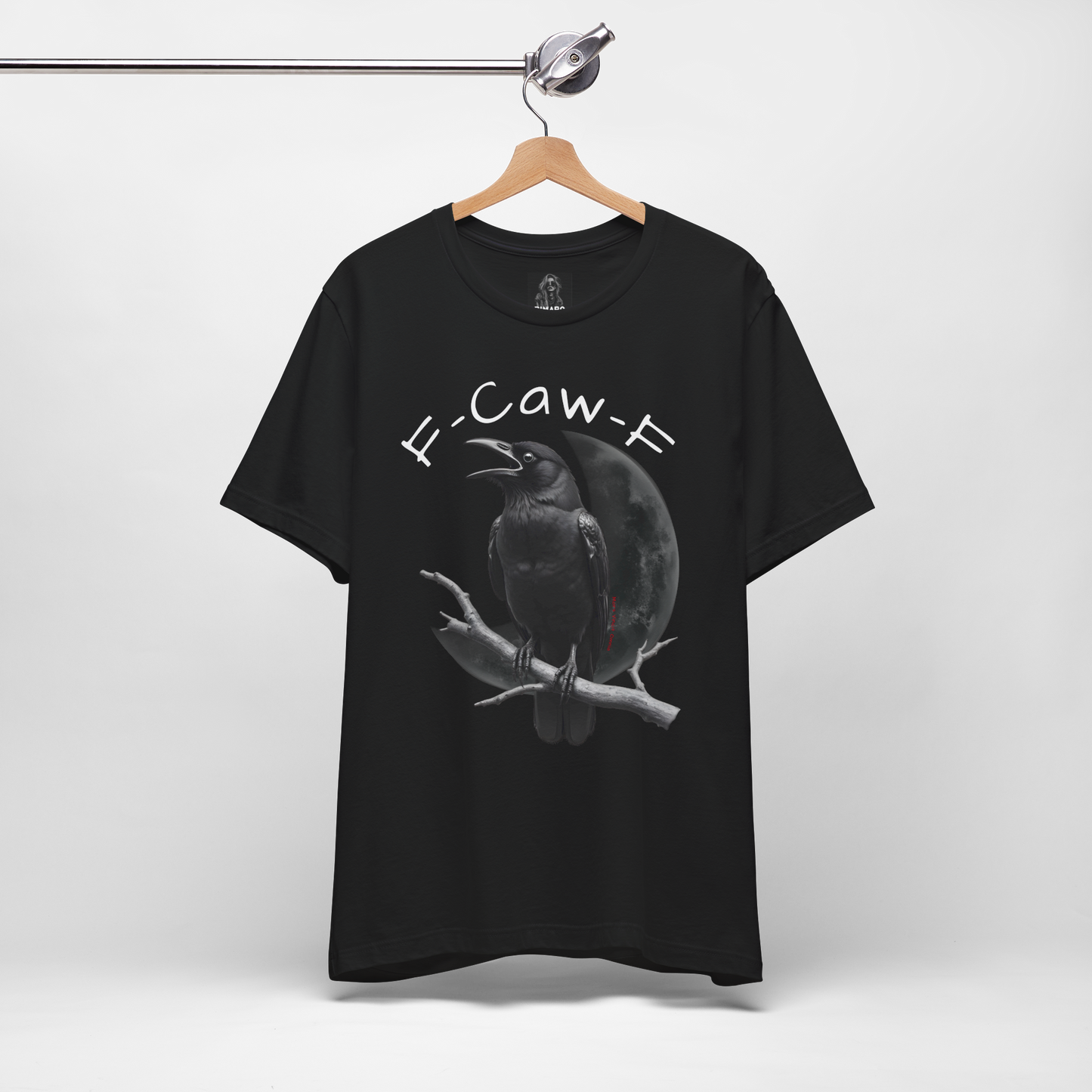 Funny Crow T-Shirt – “F-Caw-F” Sarcastic Raven Shirt, Dark Humor Gothic Tee, Edgy Gamer Clothing for Dark Souls Fans