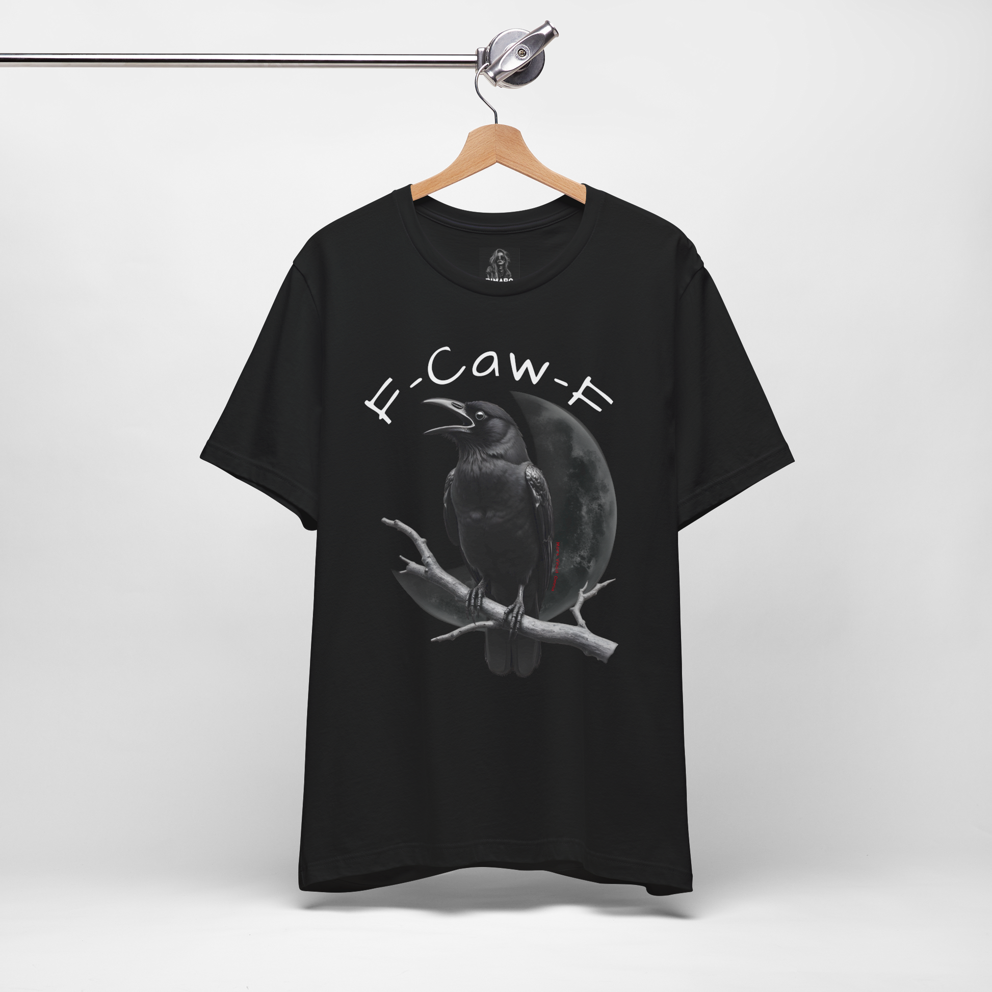 Funny Crow T-Shirt – “F-Caw-F” Sarcastic Raven Shirt, Dark Humor Gothic Tee, Edgy Gamer Clothing for Dark Souls Fans