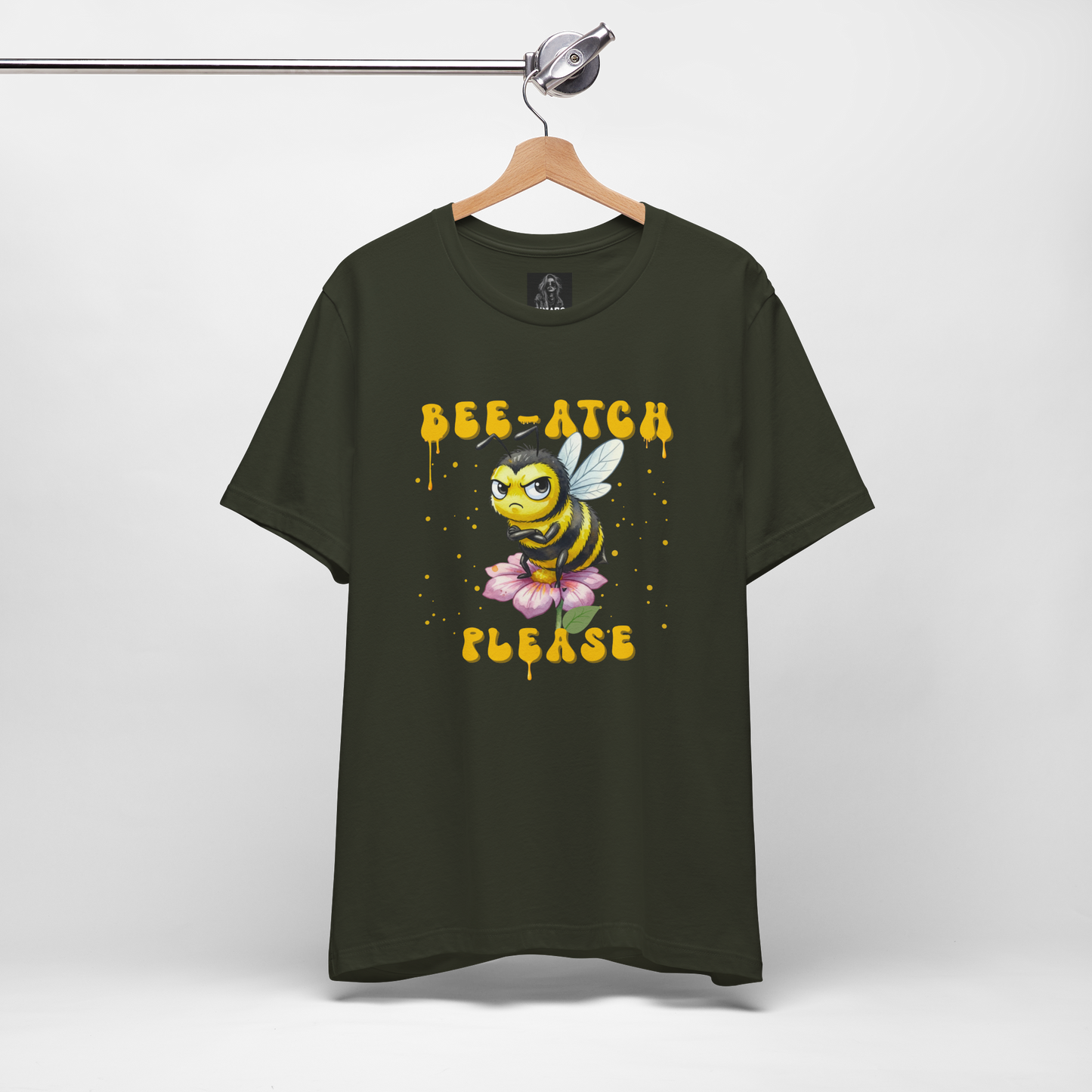 Witty 'Bee-Atch Please' T-Shirt | Funny Angry Bee Sarcastic Graphic Tee