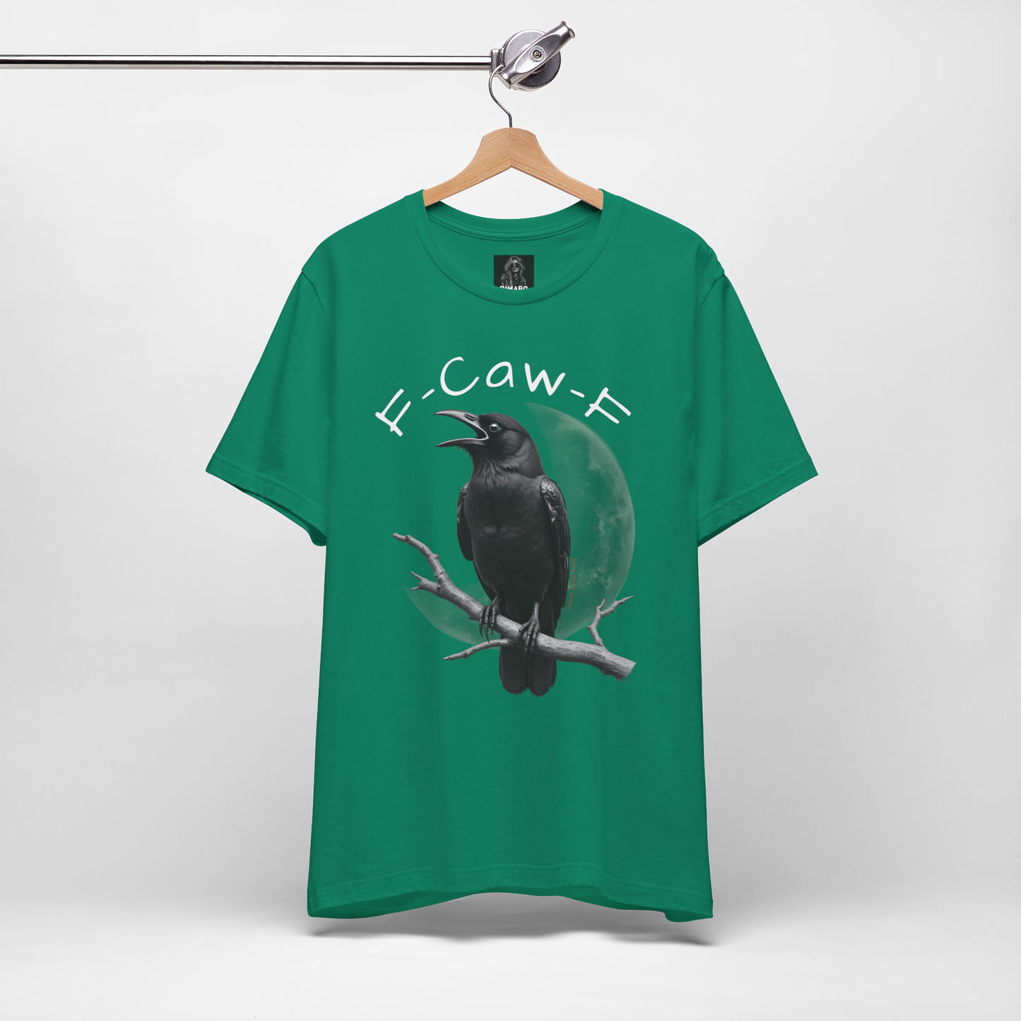 Funny Crow T-Shirt – “F-Caw-F” Sarcastic Raven Shirt, Dark Humor Gothic Tee, Edgy Gamer Clothing for Dark Souls Fans