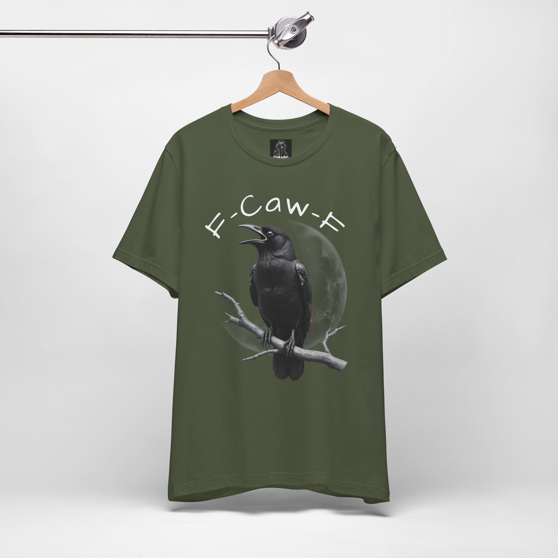 Funny Crow T-Shirt – “F-Caw-F” Sarcastic Raven Shirt, Dark Humor Gothic Tee, Edgy Gamer Clothing for Dark Souls Fans