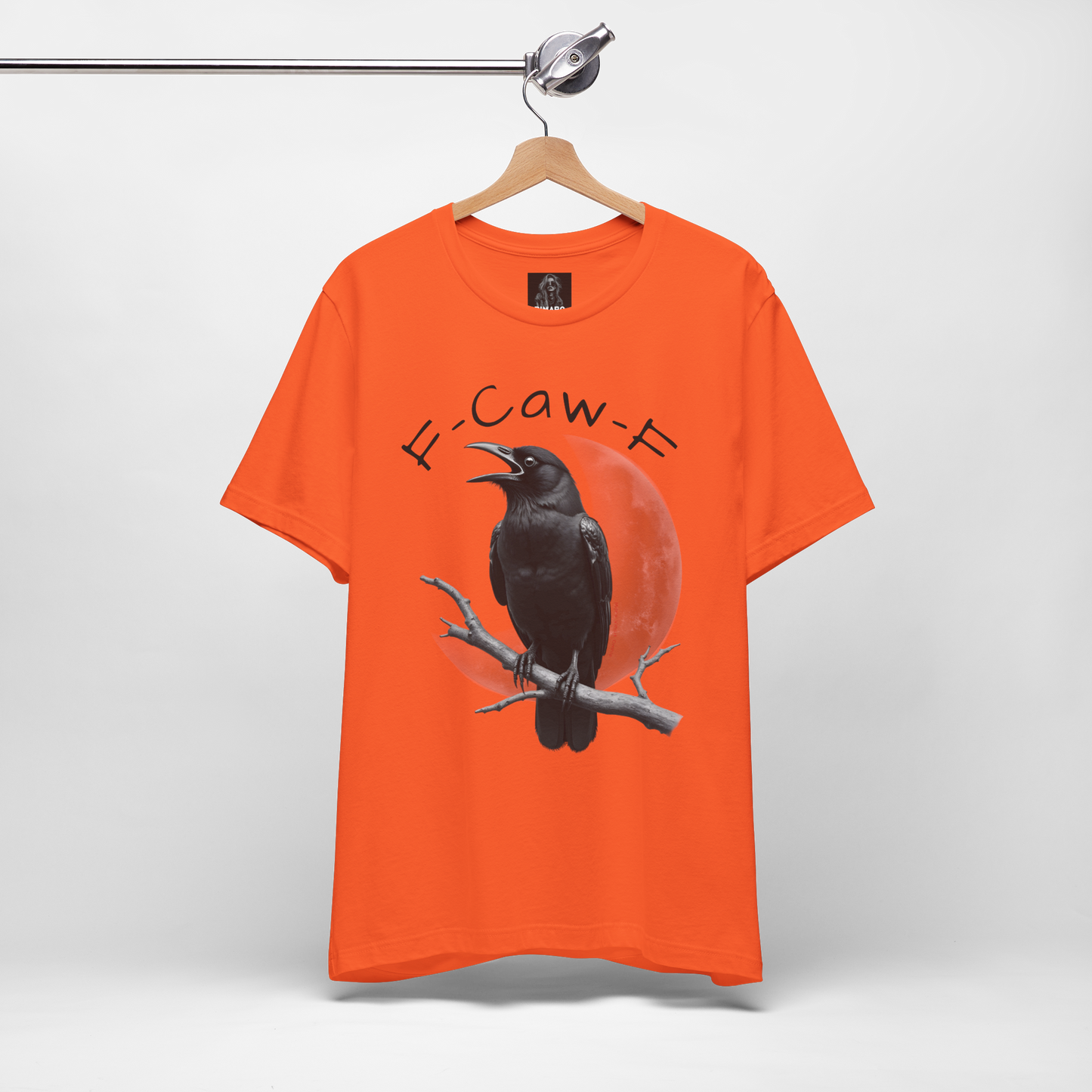 Funny Crow T-Shirt – “F-Caw-F” Sarcastic Raven Shirt, Dark Humor Gothic Tee, Edgy Gamer Clothing for Dark Souls Fans