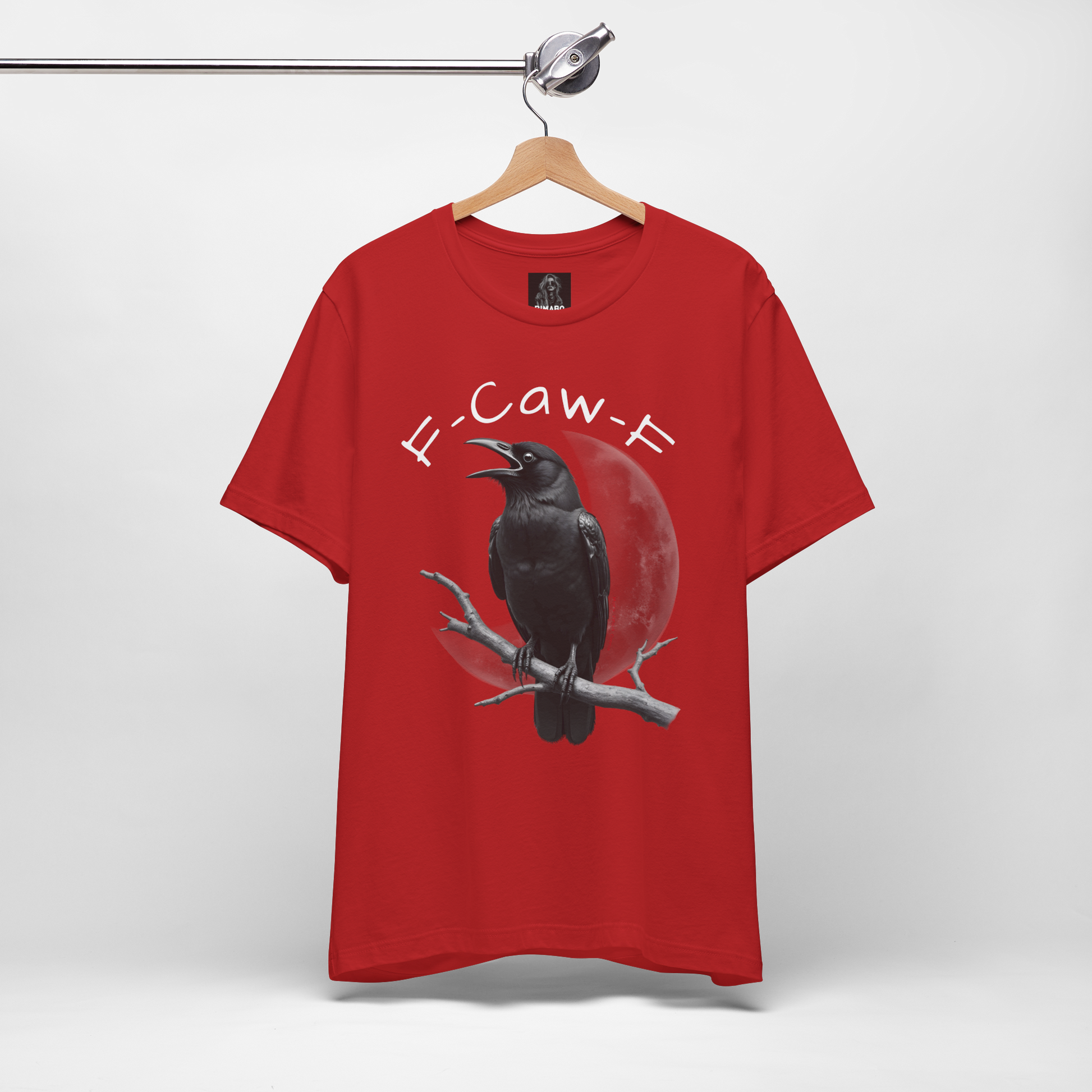 Funny Crow T-Shirt – “F-Caw-F” Sarcastic Raven Shirt, Dark Humor Gothic Tee, Edgy Gamer Clothing for Dark Souls Fans