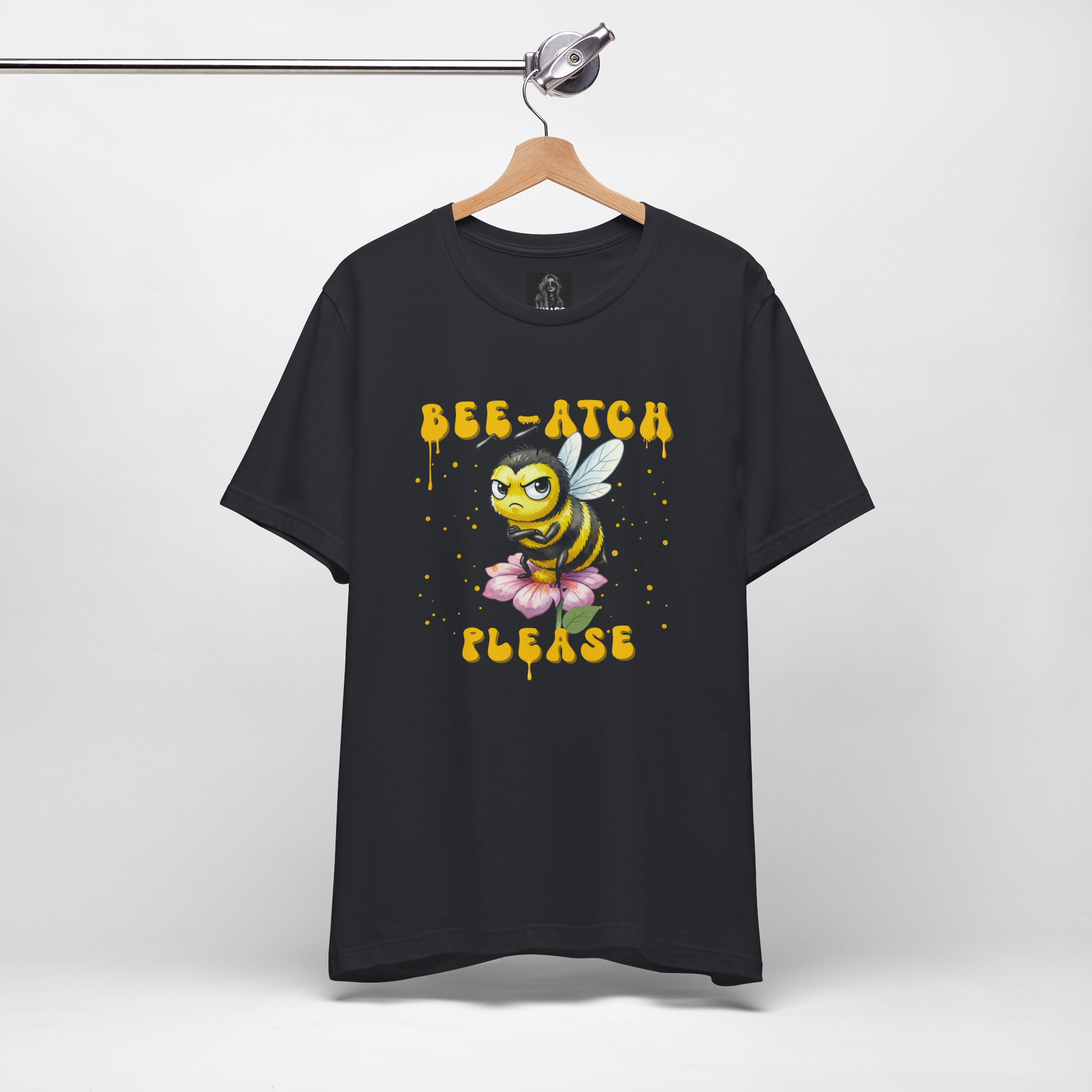 Witty 'Bee-Atch Please' T-Shirt | Funny Angry Bee Sarcastic Graphic Tee