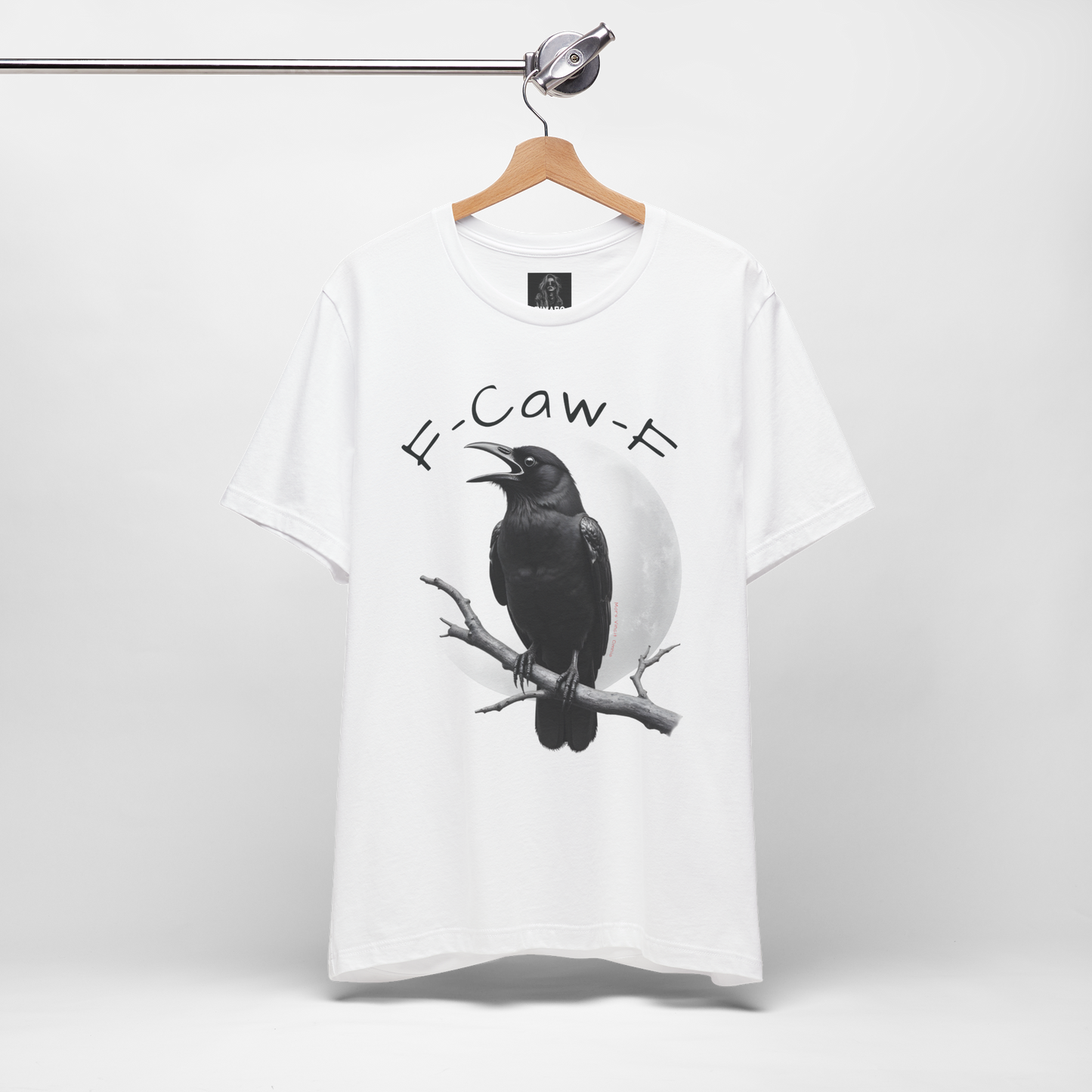 Funny Crow T-Shirt – “F-Caw-F” Sarcastic Raven Shirt, Dark Humor Gothic Tee, Edgy Gamer Clothing for Dark Souls Fans