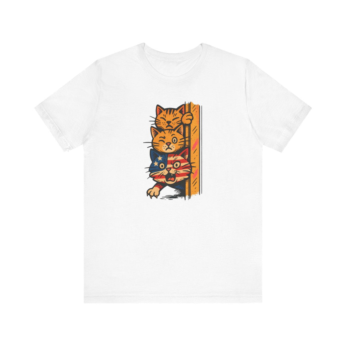 Patriotic Orange Cats T-Shirt Unisex