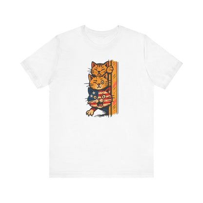 Patriotic Orange Cats T-Shirt Unisex